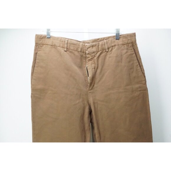Loro Piana CURRENT Brown Linen Blend Casual Mens Pants Sz 52 EU
